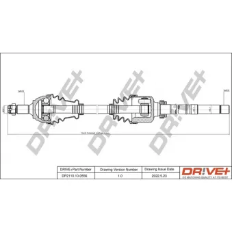 Arbre de transmission Dr!ve+ DP2110.10.0556