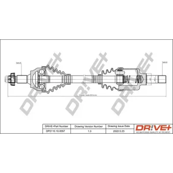 Arbre de transmission Dr!ve+ DP2110.10.0557