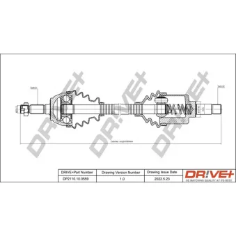 Arbre de transmission Dr!ve+ DP2110.10.0559