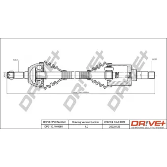 Arbre de transmission Dr!ve+ DP2110.10.0560