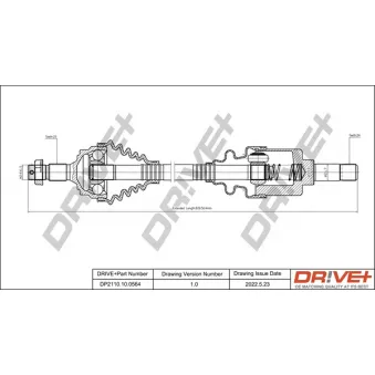 Arbre de transmission Dr!ve+ DP2110.10.0564