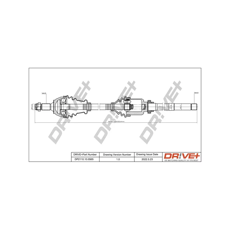 Arbre de transmission Dr!ve+ DP2110.10.0565
