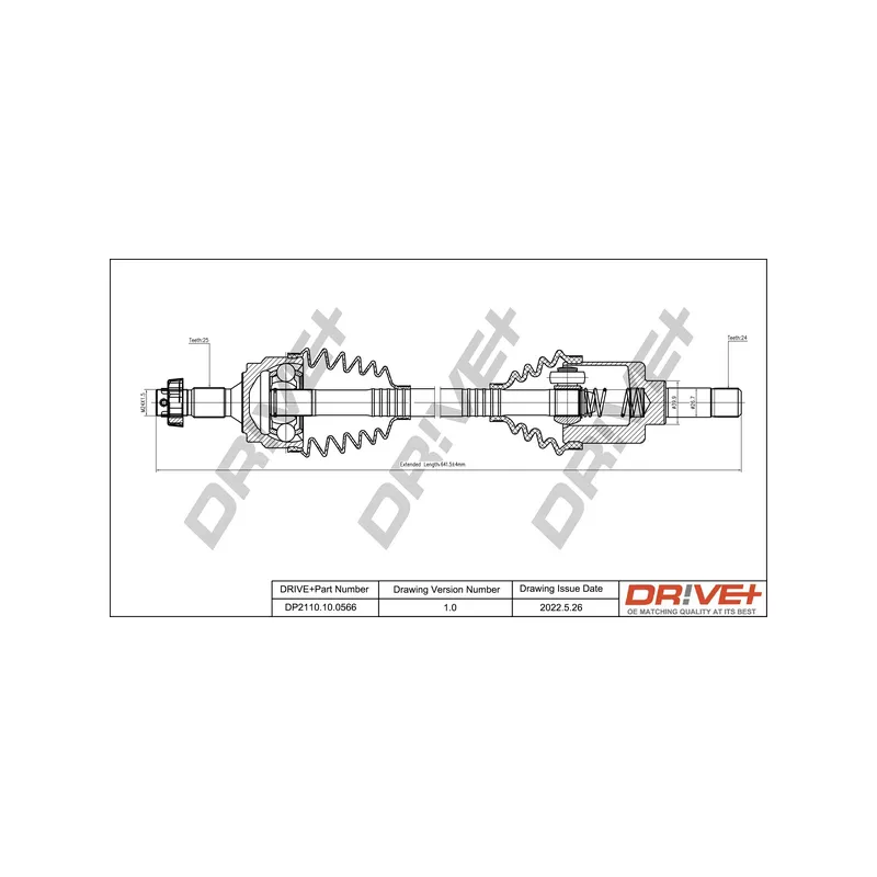 Arbre de transmission Dr!ve+ DP2110.10.0566