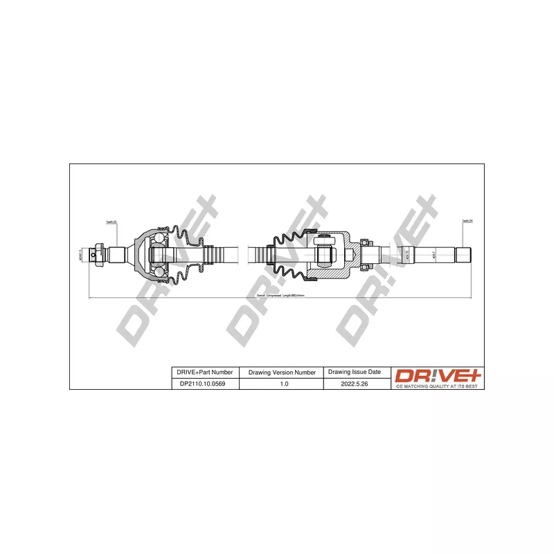 Arbre de transmission Dr!ve+ DP2110.10.0569