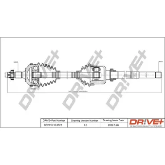 Arbre de transmission Dr!ve+ DP2110.10.0572