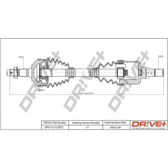 Arbre de transmission Dr!ve+ DP2110.10.0573