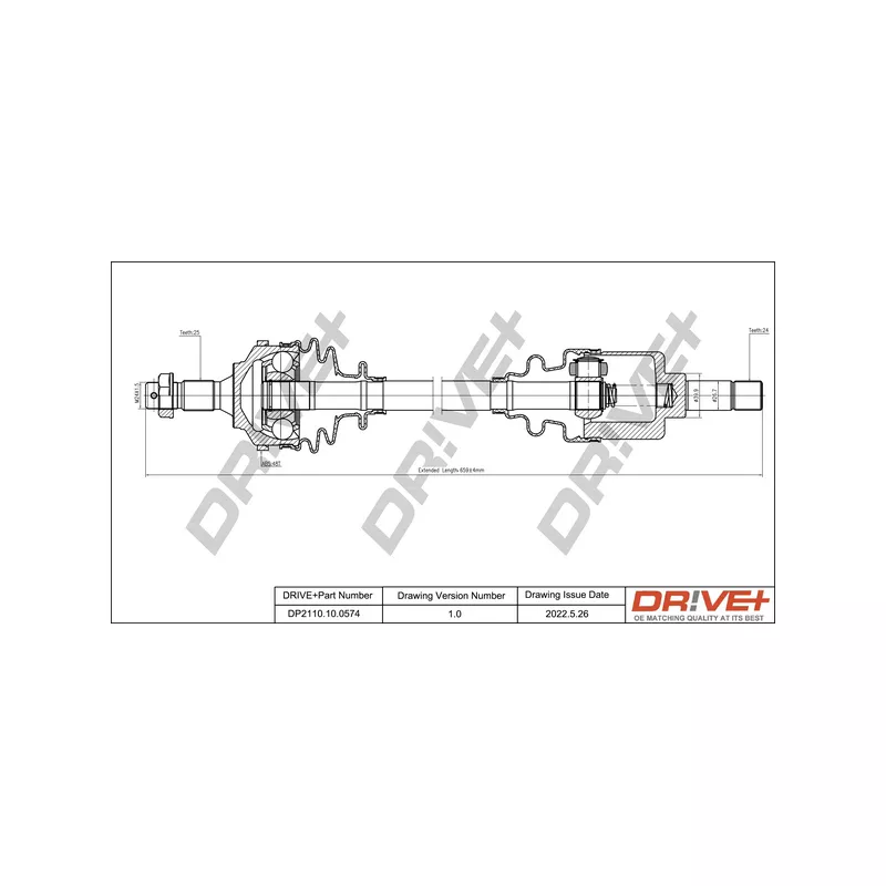 Arbre de transmission Dr!ve+ DP2110.10.0574