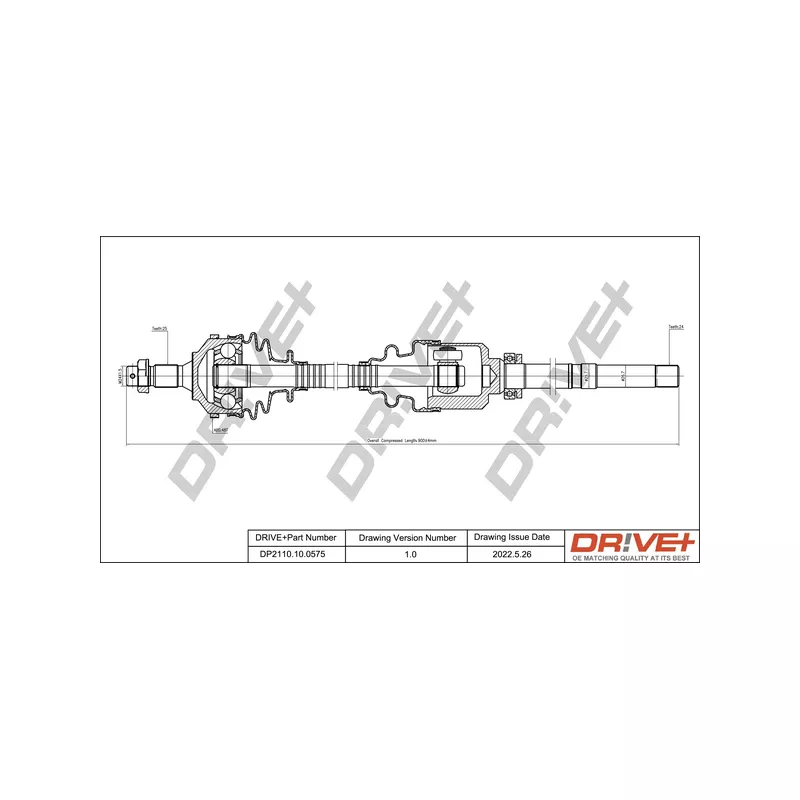 Arbre de transmission Dr!ve+ DP2110.10.0575