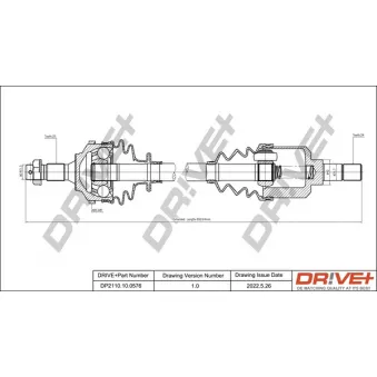 Arbre de transmission Dr!ve+ DP2110.10.0576