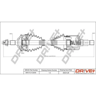 Arbre de transmission Dr!ve+ DP2110.10.0578