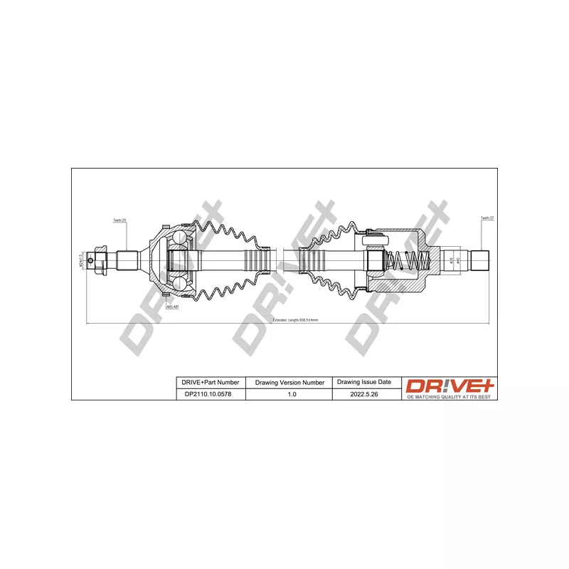 Arbre de transmission Dr!ve+ DP2110.10.0578