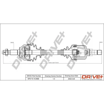 Arbre de transmission Dr!ve+ DP2110.10.0586