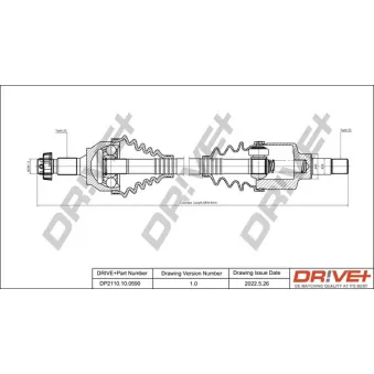 Arbre de transmission Dr!ve+ DP2110.10.0590