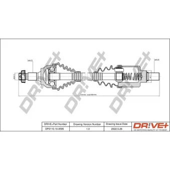 Arbre de transmission Dr!ve+ DP2110.10.0595