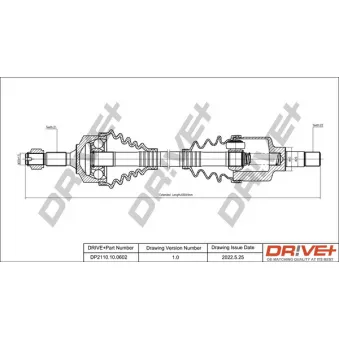 Arbre de transmission Dr!ve+ DP2110.10.0602