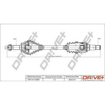 Arbre de transmission Dr!ve+ DP2110.10.0630