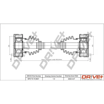 Arbre de transmission Dr!ve+ DP2110.10.0631