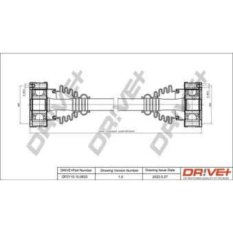 Arbre de transmission Dr!ve+ DP2110.10.0633