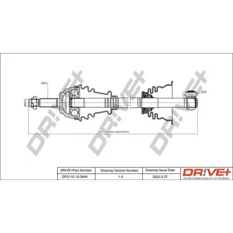 Arbre de transmission Dr!ve+ DP2110.10.0644
