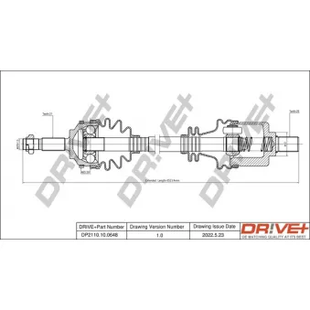 Arbre de transmission Dr!ve+ DP2110.10.0648
