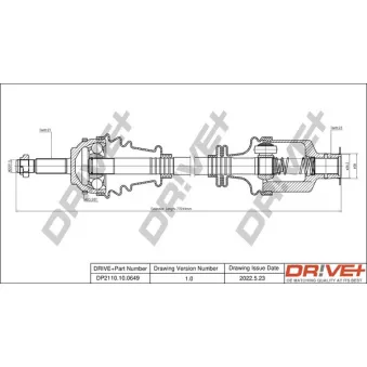 Arbre de transmission Dr!ve+ DP2110.10.0649