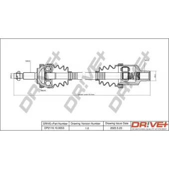 Arbre de transmission Dr!ve+ DP2110.10.0653