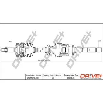Arbre de transmission Dr!ve+ DP2110.10.0657