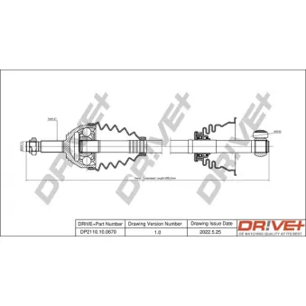 Arbre de transmission Dr!ve+ DP2110.10.0670