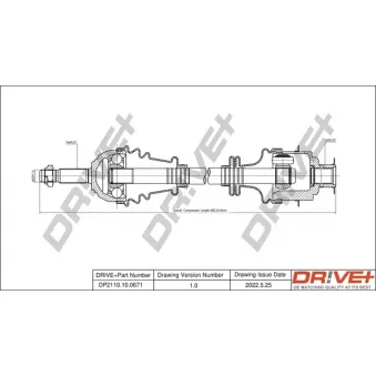 Arbre de transmission Dr!ve+ DP2110.10.0671
