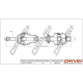Arbre de transmission Dr!ve+ DP2110.10.0673