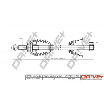 Arbre de transmission Dr!ve+ DP2110.10.0678