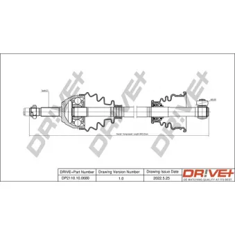Arbre de transmission Dr!ve+ DP2110.10.0680