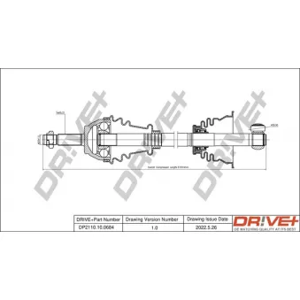 Arbre de transmission Dr!ve+ DP2110.10.0684