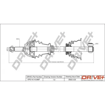 Arbre de transmission Dr!ve+ DP2110.10.0687