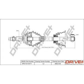 Arbre de transmission Dr!ve+ DP2110.10.0711