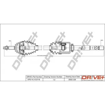 Arbre de transmission Dr!ve+ DP2110.10.0718