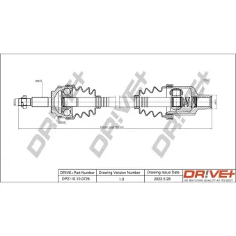 Arbre de transmission Dr!ve+ DP2110.10.0726
