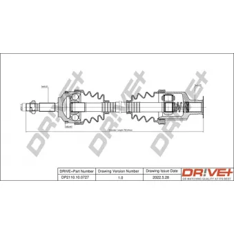 Arbre de transmission Dr!ve+ DP2110.10.0727