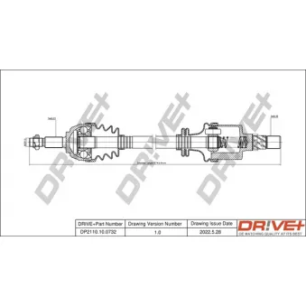 Arbre de transmission Dr!ve+ DP2110.10.0732