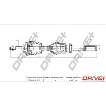 Arbre de transmission Dr!ve+ DP2110.10.0733