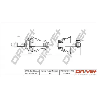 Arbre de transmission Dr!ve+ DP2110.10.0737