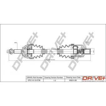 Arbre de transmission Dr!ve+ DP2110.10.0738