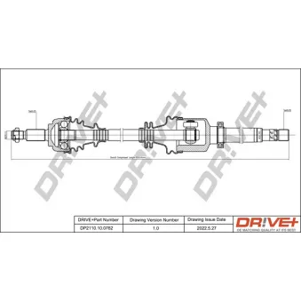 Arbre de transmission Dr!ve+ DP2110.10.0762