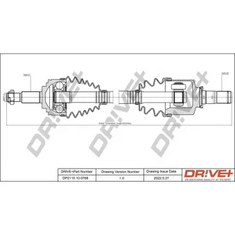 Arbre de transmission Dr!ve+ DP2110.10.0768