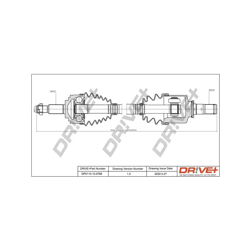 Arbre de transmission Dr!ve+ DP2110.10.0768