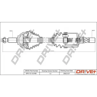 Arbre de transmission Dr!ve+ DP2110.10.0769