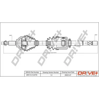 Arbre de transmission Dr!ve+ DP2110.10.0770