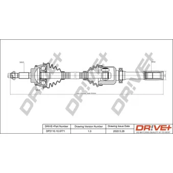 Arbre de transmission Dr!ve+ DP2110.10.0771