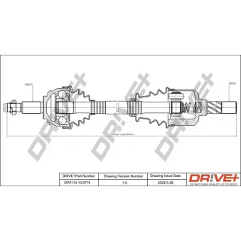 Arbre de transmission Dr!ve+