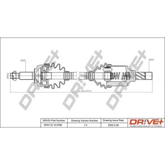 Arbre de transmission Dr!ve+ DP2110.10.0780